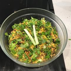 A picture of Pithla/Jhunka/Zunka (gramflour porridge).