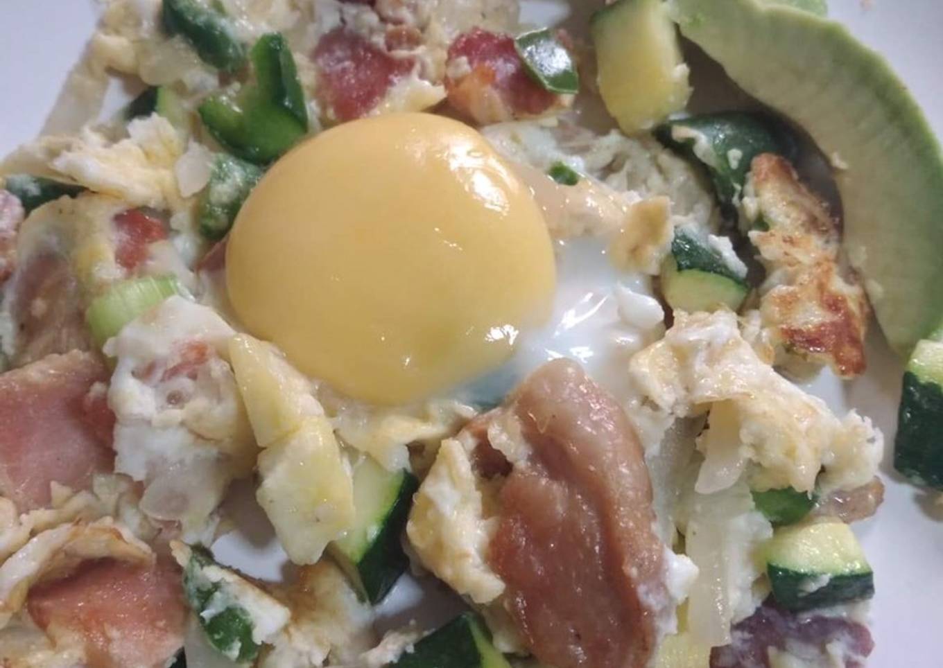 Huevos con calabacines