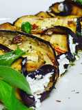 Involtini di melanzane,con ricotta,uvetta e noci
