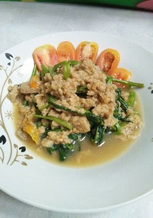 Foto resep Tumis kangkung sambal oncom