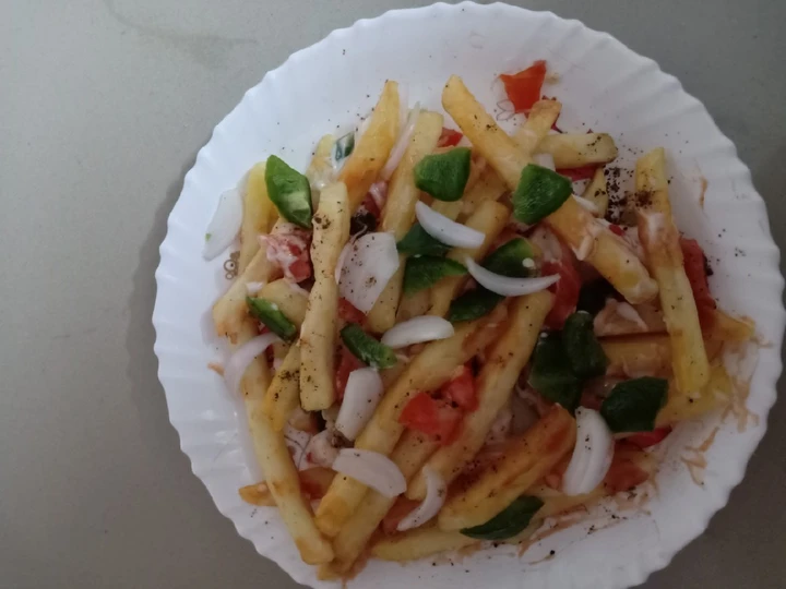 Recipe French fries salad the So Delicious Appealing
