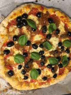 Una foto de Pizza casera