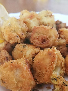 Una foto de Calamares veganos