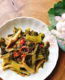 Dưa cải chua kho nghệ