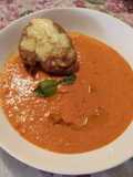 Coulis di pomodoro con Welsh Rarebit