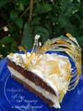 Tort "Bavarez" cu cremă de vanilie și caramel