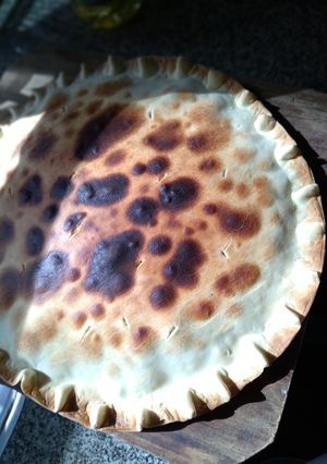 Una foto de Tarta de cebolla, como me enseñó mi suegra