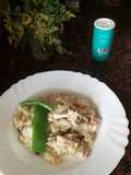 Arroz meloso de pollo y setas
