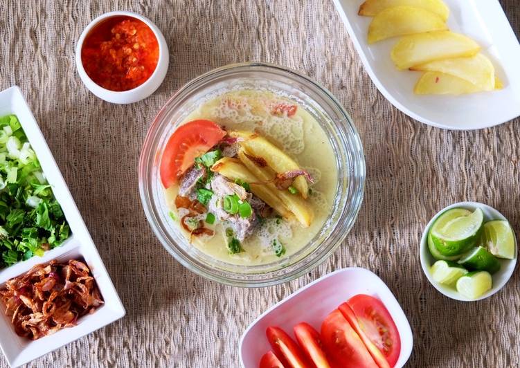 Bagaimana Membuat Soto Betawi Simple (Kuah santan &amp; susu) yang Menggugah Selera