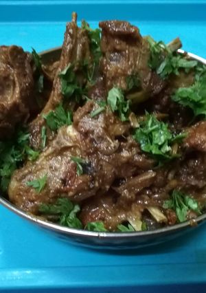 A picture of Spicy Mutton fry.