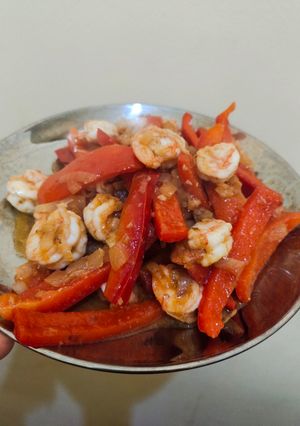 Foto resep Paprika tumis udang