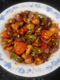 இந்தோ சைனீஸ் மஷ்ரூம் சில்லி (Indo Chinese Mushroom Chilly recipe in tamil)