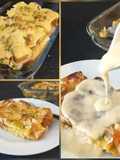 Puding Roti dengan Kacang Pistachios dan Almond