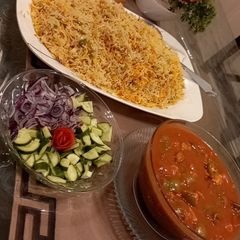 Chicken fried Rice & chicken Manchurian A picture of Chicken fried Rice & chicken Manchurian.