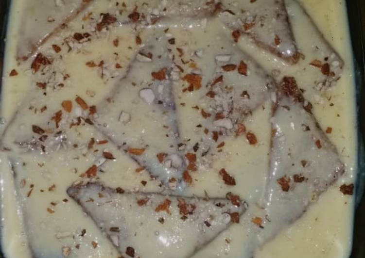 Easiest Way to Make Speedy Custard shahi tukra