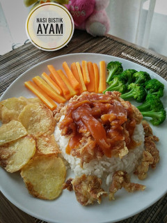 Foto resep Nasi Bistik Ayam
