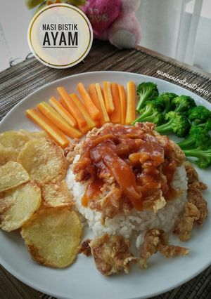 Foto resep Nasi Bistik Ayam