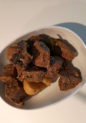 A picture of Beef Shashlyk bites.