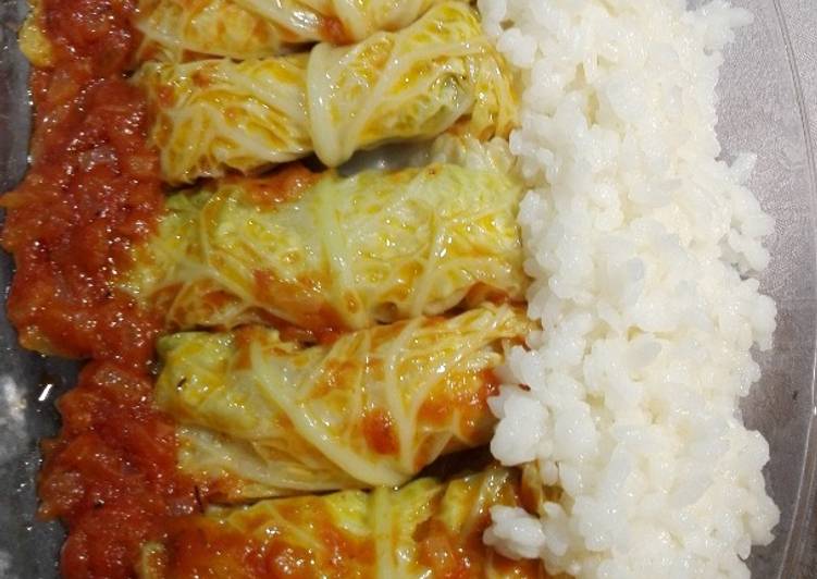 Rollitos de col y brandada de bacalao