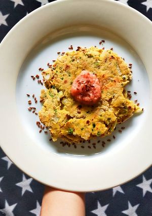 A picture of Gluten-free onion and peas mini Paratha's.