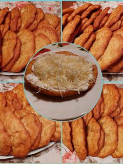 Burgonyás lángos recept fotója