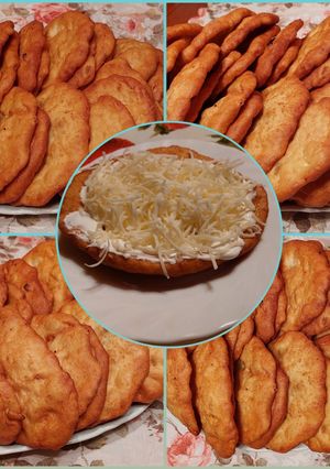 Burgonyás lángos recept fotója