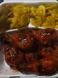 Conitos de pollo en salsa bbq