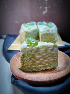 Foto resep Mille crepes cake chocollatos matcha
