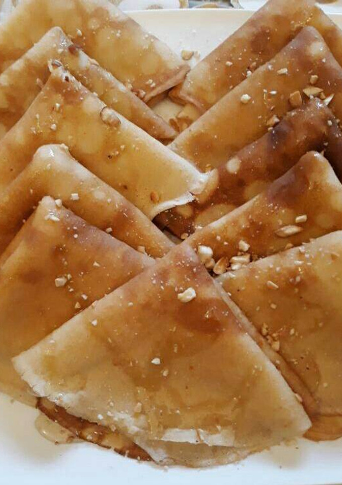 Una foto de Receta de crepes dulces ii/comida de Marruecos