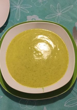 Una foto de Crema de zapallito italiano