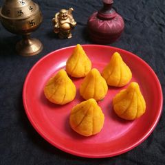 A picture of Stuffed Dryfruits Split Yellow Gram Modak(without mould).