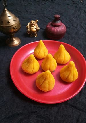 A picture of Stuffed Dryfruits Split Yellow Gram Modak(without mould).