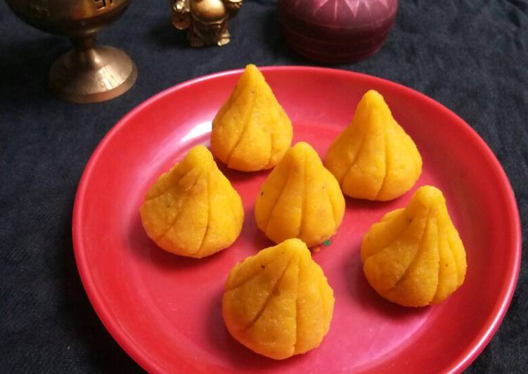 Easiest Way to Prepare Homemade Stuffed Dryfruits Split Yellow Gram Modak(without mould)