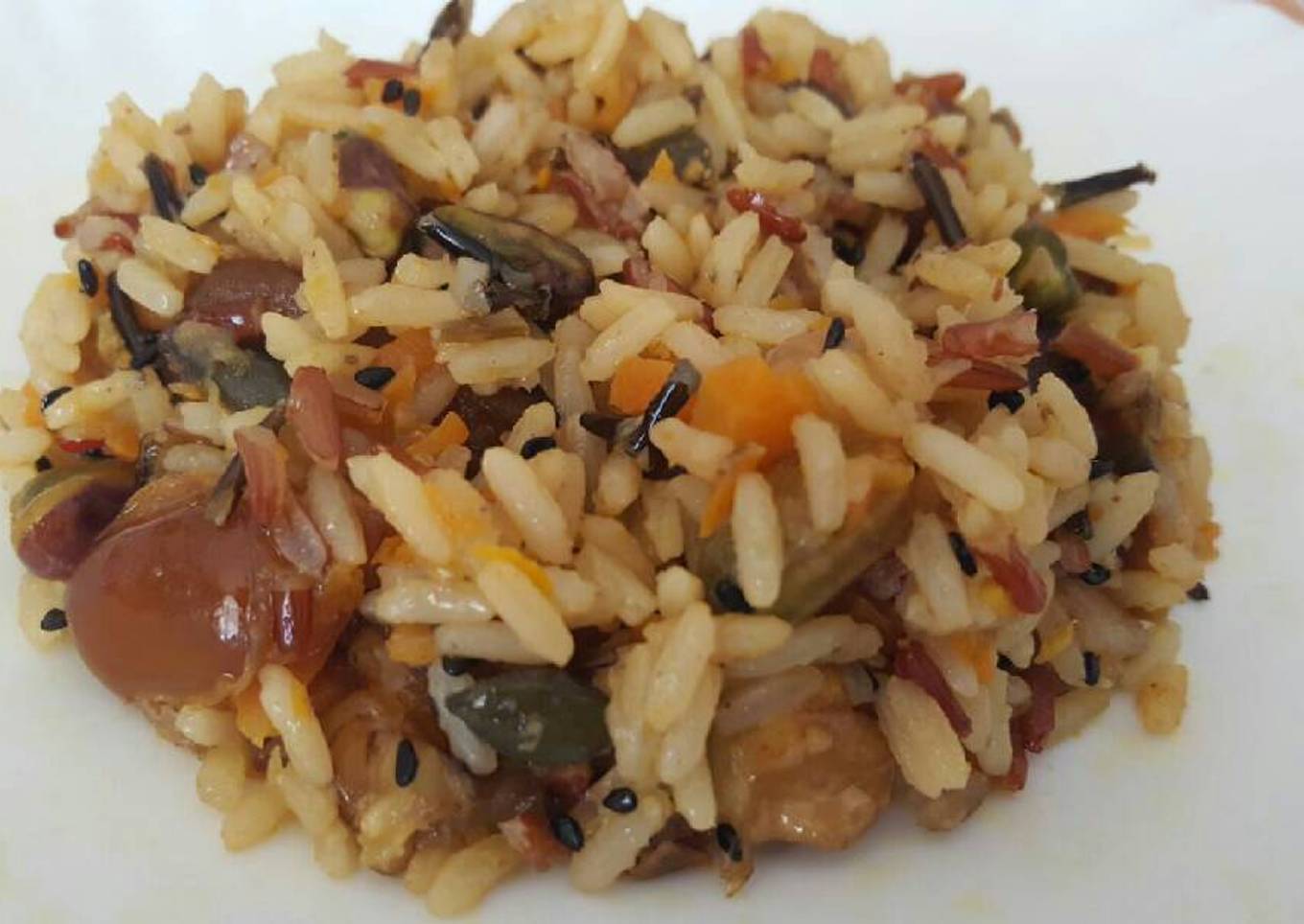 Arroz salvaje vegetariano