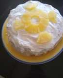 Torta de panqueques a la piña colada