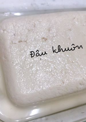 Hình của món Đậu khuôn/đậu phụ tự làm tại nhà.