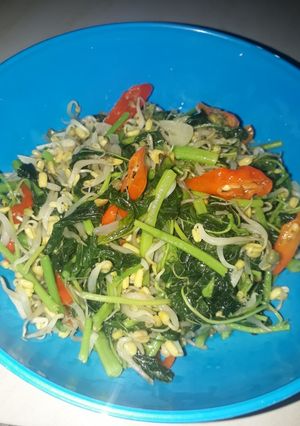 Foto resep Tumis bayam toge