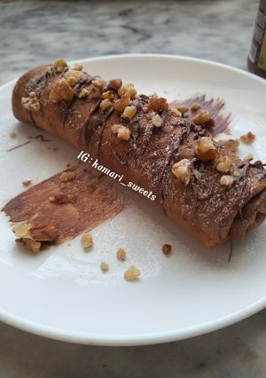 صورة لوصفة كريب بالشكولاتة