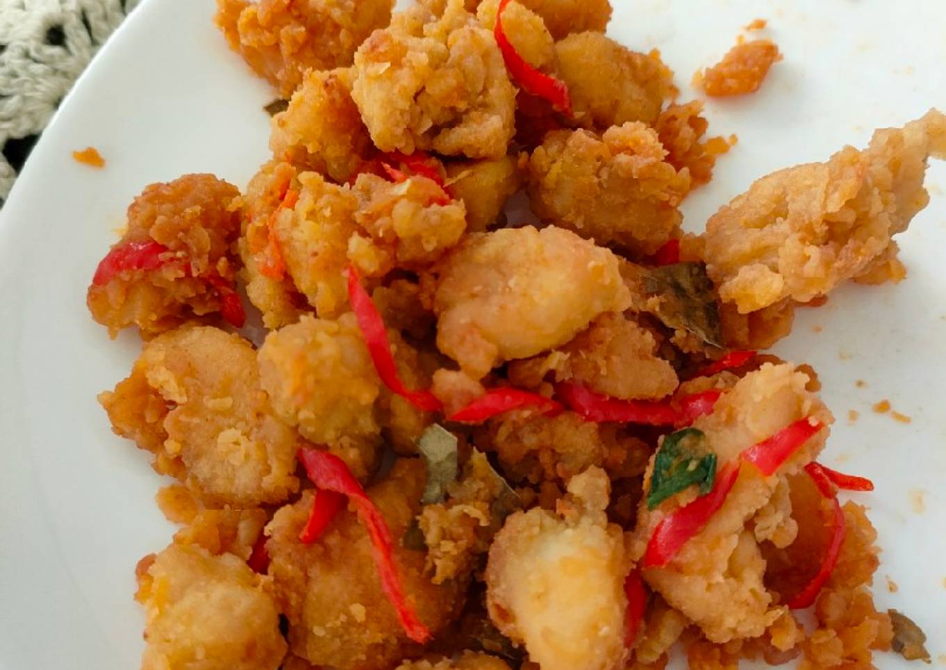 Salted Egg Chicken (Ayam Tepung telur asin)