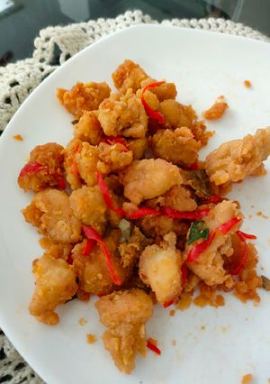 Foto resep Salted Egg Chicken (Ayam Tepung telur asin)