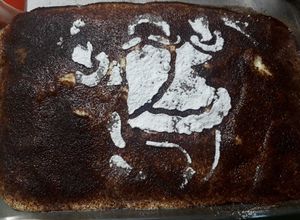 Una foto de Carlota de limón con leche condensada