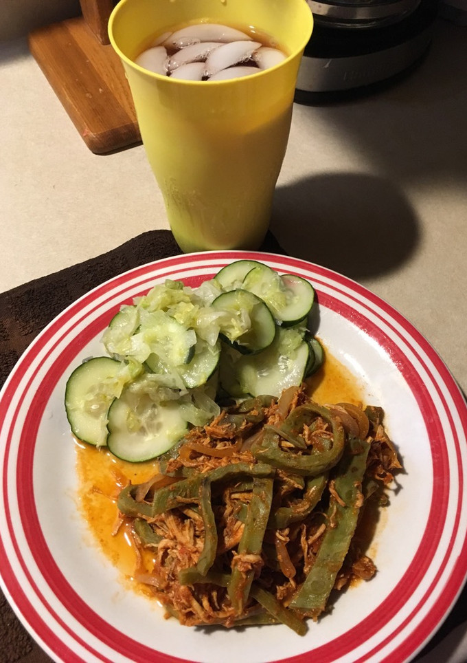 Una foto de Tinga de nopales