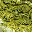 Spaghetti Spinach Pesto with Mushroom