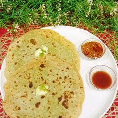 A picture of Winter special green Peas Paratha.