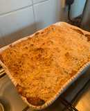 Gooseberry and apple crumble