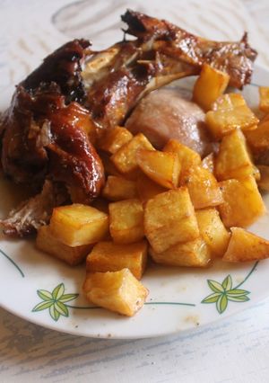 Una foto de Patorras de pavo al horno