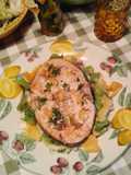Pesce spada con olio aromatizzato al limone (ricetta light)