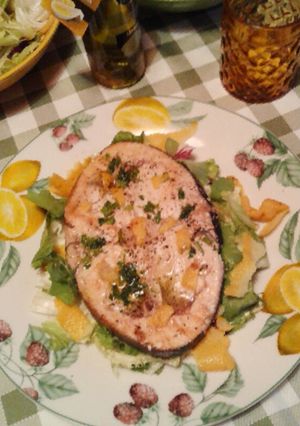 Foto di Pesce spada con olio aromatizzato al limone (ricetta light)