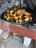 Pollo al disco a la cerveza