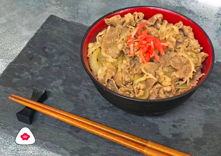 Bahan-bahan Beef Bowl ala Yoshinoya 牛丼 (吉野家風) yang lezat Untuk Jualan